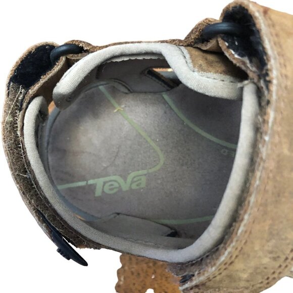 Teva Langdon Leather Sandals Shoes Men’s Size 7 Swtyle 1002263 - Picture 9 of 11